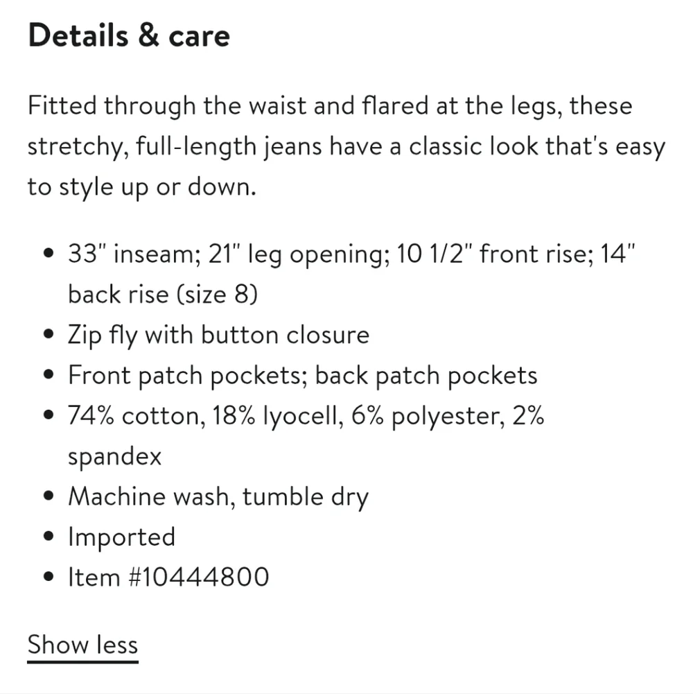 NWT Kut From The Kloth Ana Patch Pocket Flare Jeans - Size 10 - Picture 6 of 6